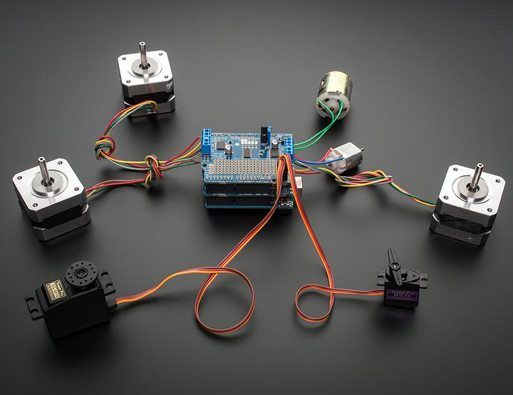 Image du produit Adafruit Kit moteur/vitesses/servo V.2 (Bouclier)