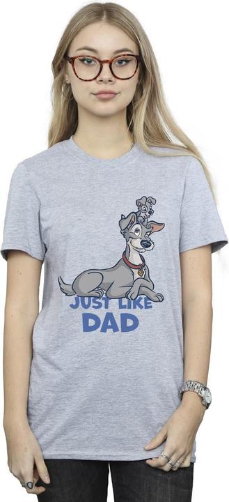 Immagine prodotto Disney Lady And The Tramp Just Like Dad Maglietta Ampia Donna (4XL)