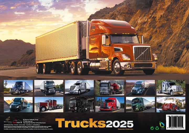 Produktbild Trucks 2025 - LKWs - Lastkraftwagen (Harter Einband, Deutsch)
