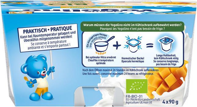 Produktbild Yogolino Bio Mango Quark 6 Monate (393 g)