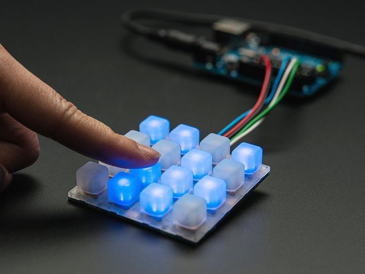 Actual product image Adafruit Trellis Monochrome Driver PCB