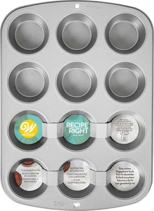 Image du produit Wilton Moule à muffins avec 12 alvéoles (5 cm)