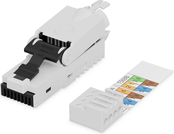 Immagine prodotto Digitus Spina CAT 6A per il montaggio sul campo di fili non schermati AWG 27/7 - 22/1 solidi e a trefoli
