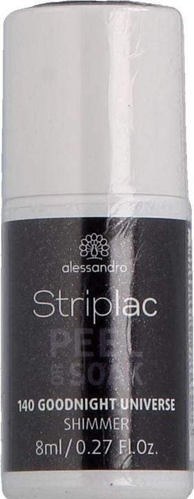 Produktbild Alessandro Striplac Peel or Soak Good Night Universe 8 ml (Glitter, Grau, Schwarz, Abziehbarer Nagellack)