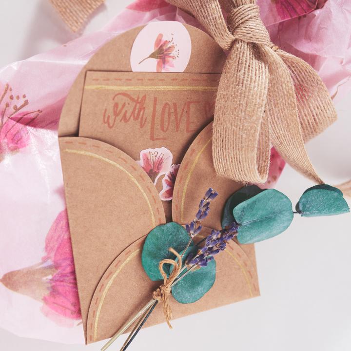 Actual product image VBS Kraft paper set "Give away", 50 pcs. (300 g/m², 50 x)