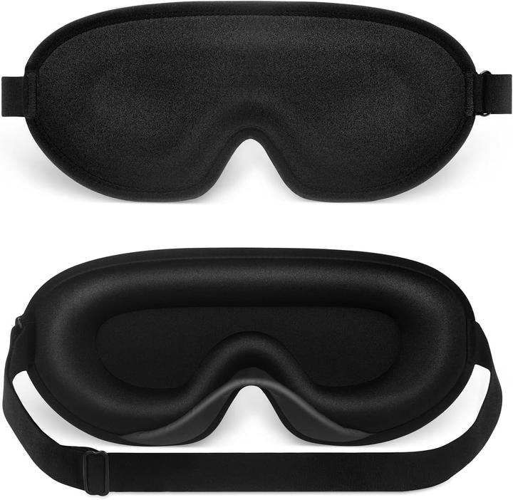 Swissdetector 3D-Schlafmaske - druckfrei - ultraweich - verstellbar (Schlafmaske)