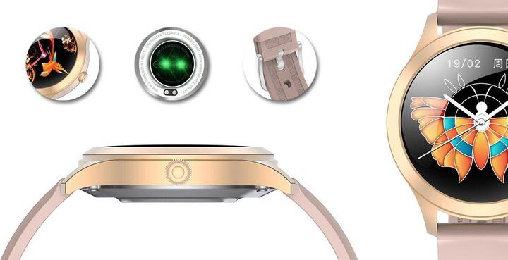 Actual product image Gino Rossi Damen-SMARTWATCH G.Rossi SW014G-3 Roségold, Silikonarmband