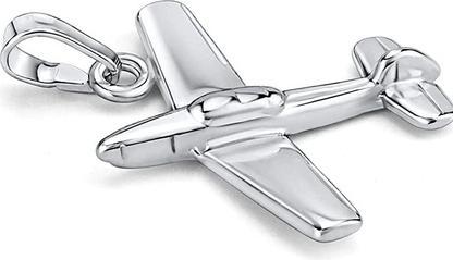 Silvego Silver pendant Plane SILVEGOB10690ZT