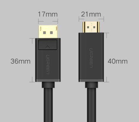 Immagine prodotto Ugreen Display Port – HDMI (Typ A) (1.50 m, DisplayPort, HDMI)