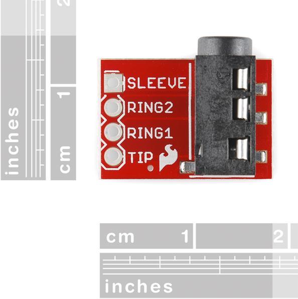 Actual product image SparkFun 3.5mm phone jack breakout (TRRS)