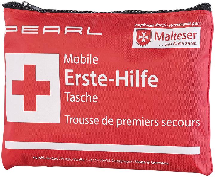 Pearl Mobile Erste-Hilfe-Tasche, wasserabweisend, 24-teilig (Erste Hilfe Set Zubehör)