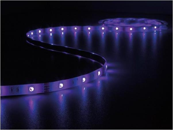 LED Strips Consumer KIT WITH SOUND-CONTROLLED FLEXIBLE LED STRIP, CONTROLLER AND POWER SUPPLY - RGB - 150 LEDs - 5 m... (500 cm)