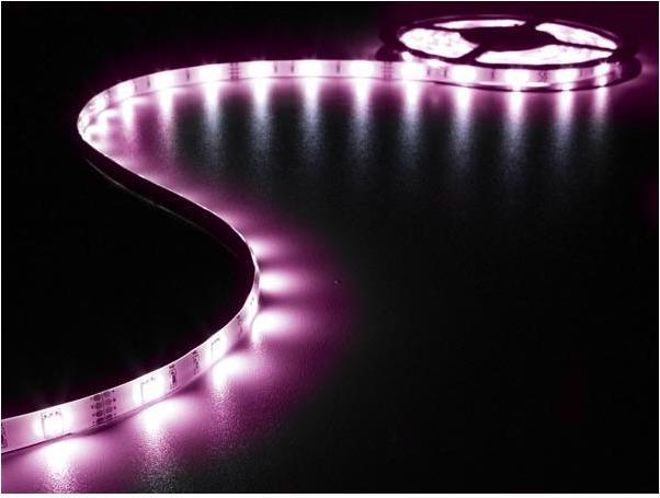 Actual product image Velleman FLEXIBLE LED STRIP - RGB - 150 LEDs - 5 m - 12 V (Red, Blue, Green, 500 cm, Indoor)