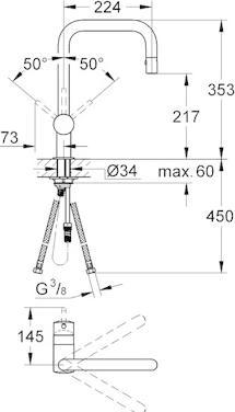 Actual product image Grohe Minta
