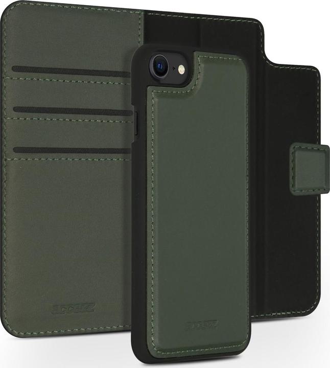 Produktbild Accezz Premium Leather 2 in 1 Wallet Bookcase iPhone SE (2022 / 2020) / 8 / 7 / 6(s) - Groen (Apple iPhone 6s, Apple iPhone SE (3rd Gen), Apple iPhone SE (2nd Gen), Apple iPhone 6, Apple iPhone 8, Apple iPhone 7)
