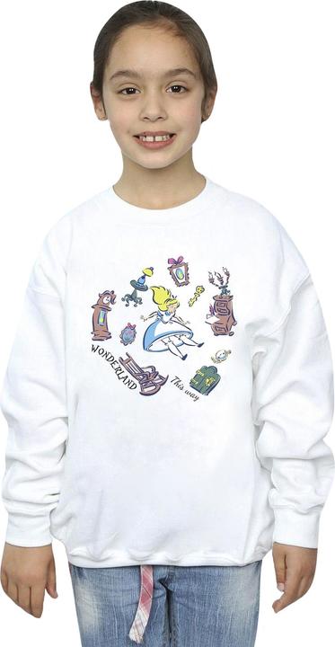 Immagine prodotto Disney Felpa da ragazza Alice In Wonderland Falling (140, 146)