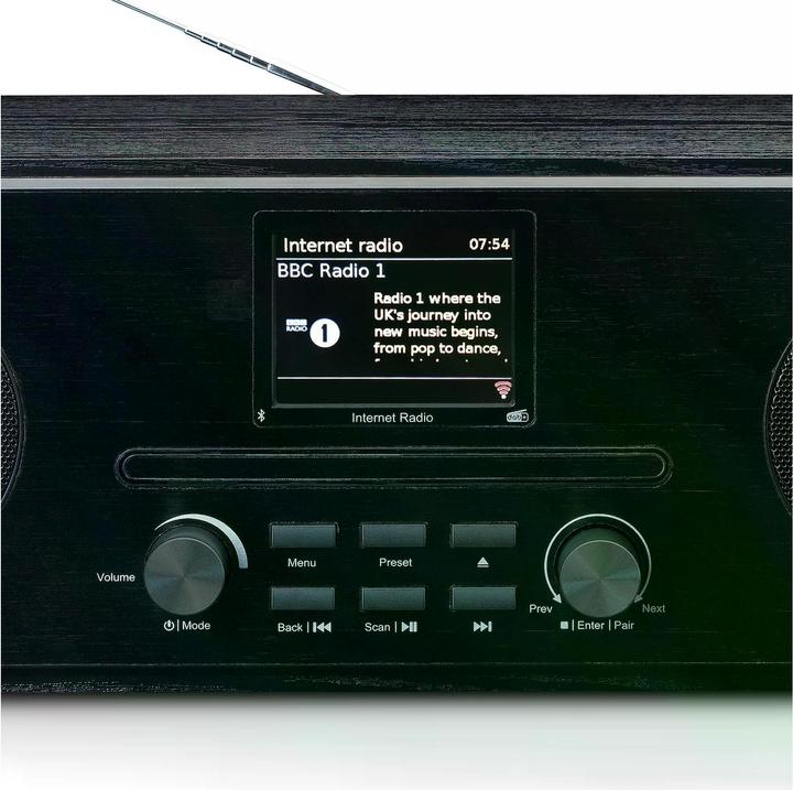 Produktbild Lenco DIR-260BK (FM, DAB+, Internetradio, UKW, WLAN, Bluetooth)