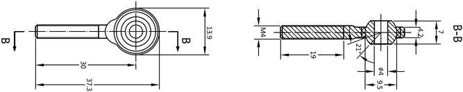 Actual product image Makeblock Male Rod End Bearing (Structural elements, Threaded bolts)