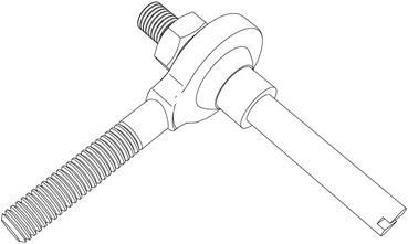 Actual product image Makeblock Male Rod End Bearing (Structural elements, Threaded bolts)