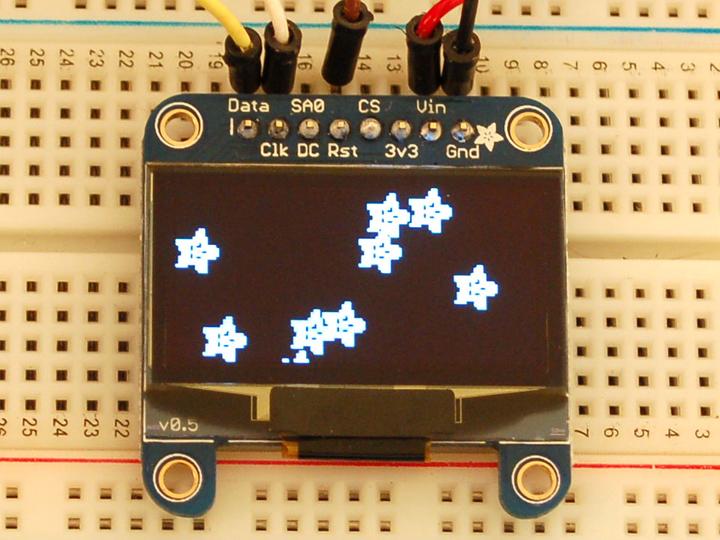Image du produit Adafruit Écran graphique OLED monochrome 1,3" 128x64 (Écran)