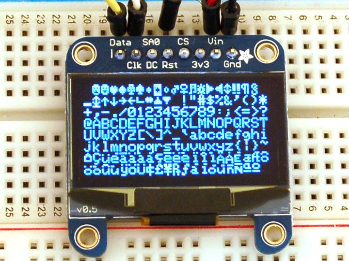 Adafruit Monochromes 1.3" 128x64 OLED Grafik-Display (Display)