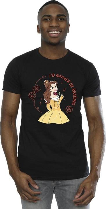 Immagine prodotto Disney Maglietta uomo La Bella e la Bestia - Preferirei Leggere (5XL)