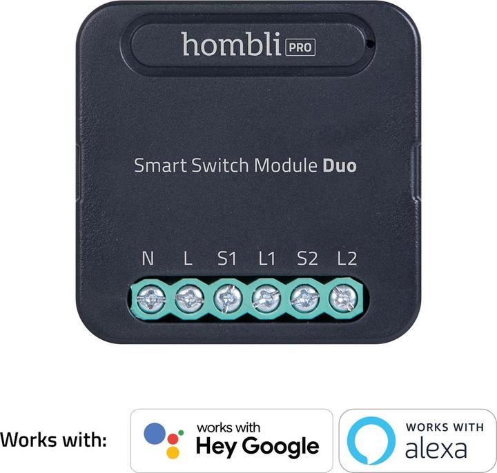 Actual product image Hombli Smart Switch Module Duo (Switch actuator)