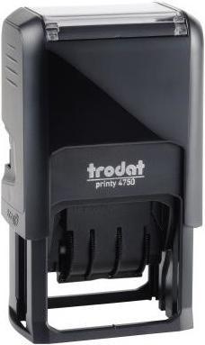 Actual product image Trodat Date stamp self-inking Printy Dater 4750/L Stamp area dimensions: 41 x 24 mm Writing fa...