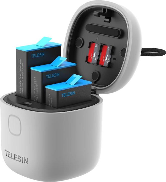Produktbild Telesin Allin Box Charger & TF Card Reader & Storage Box charger (Hero 9, Hero 10)