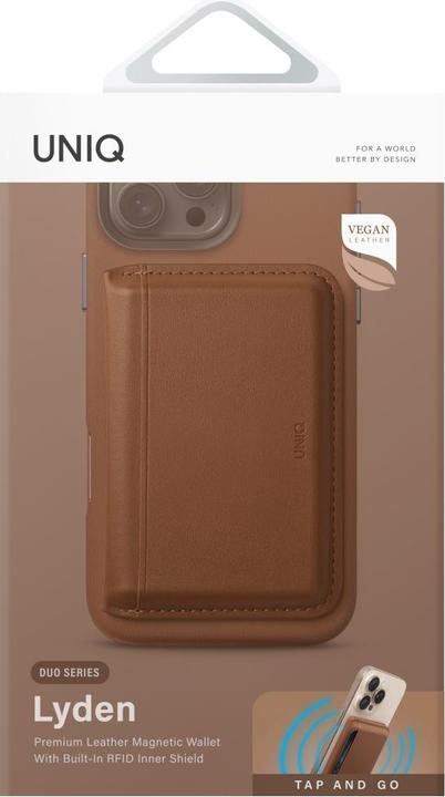 Produktbild Uniq Lyden DS RFID Magnetic Wallet with Phone Stand - Brown