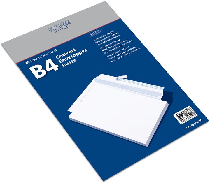 Mettler Office POURTOI PLUS - buste bianco brillante (B4, 20 x)