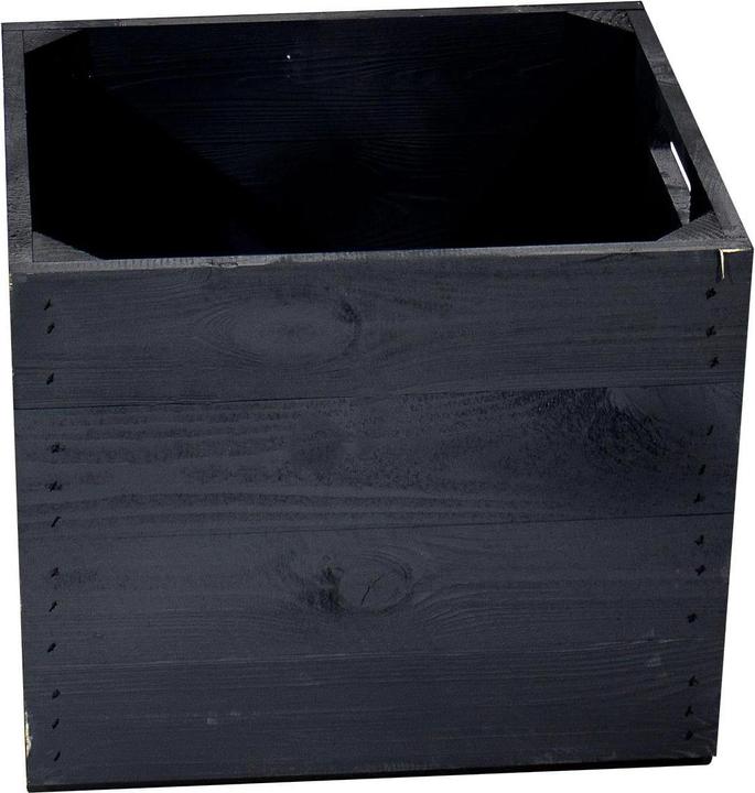 Actual product image Holz Zollhaus Storage Box Vintage Black, 33 x 38 cm (33 x 33 x 38 cm, 41.38 l)