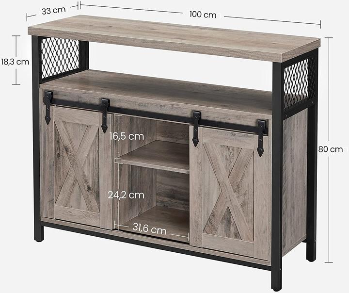 Actual product image Vasagle Sidey (100 x 33 x 80 cm)