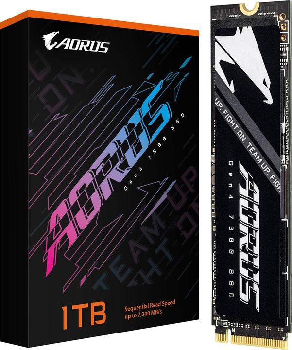 Produktbild Gigabyte AORUS Gen4 7300 SSD 1TB (1000 GB, M.2)
