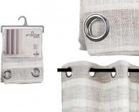 Actual product image Giftdecor light gray striped curtain 140x260 cm (140 x 260 cm)