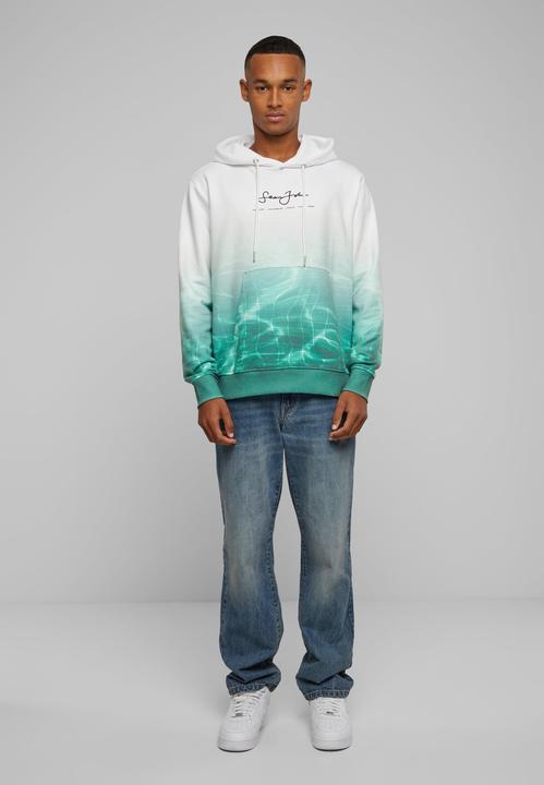 Produktbild Sean John JM221-018-01 Script Logo Pool Print Hoodie white/green - 80009 (L)