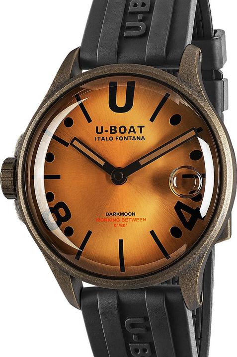 U-Boat 9547 Darkmoon Brown Vintage Herrenuhr 40mm 5ATM (Analoguhr, 40 mm)