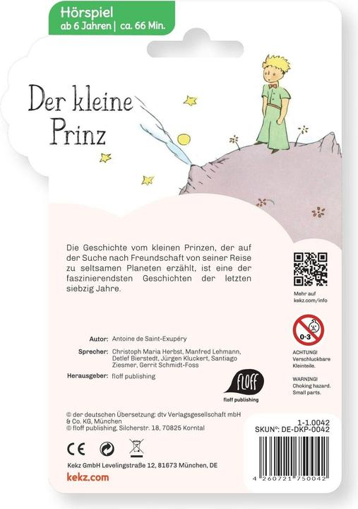 Image du produit Kekz Antoine de Saint-Exupery - Audio Ch (Allemand)