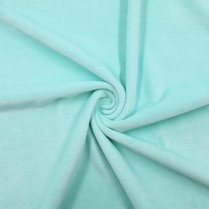 Produktbild Stoffrestposten Nicki Supersoft - Mint - Mindestverkaufsmenge: 1 Meter