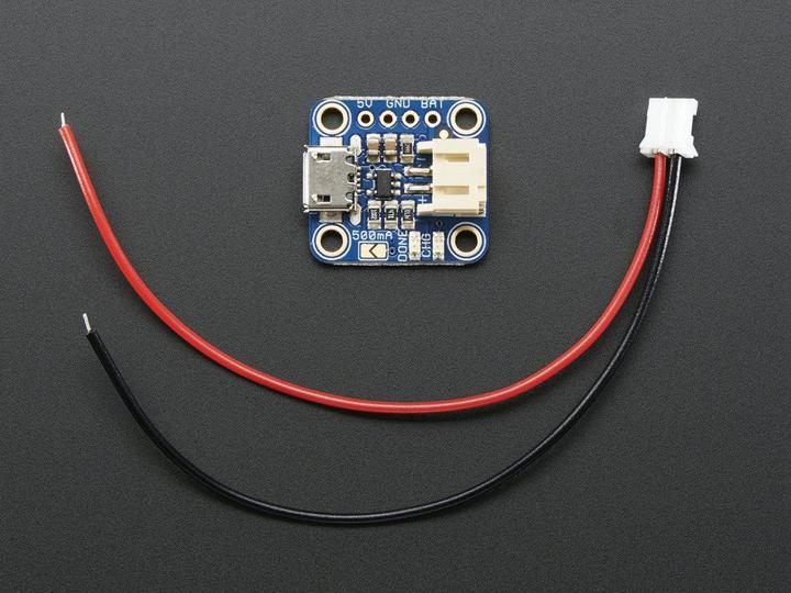 Immagine prodotto Adafruit Micro Lipo w/MicroUSB LiIon/LiPoly (Battery Case, Vari)