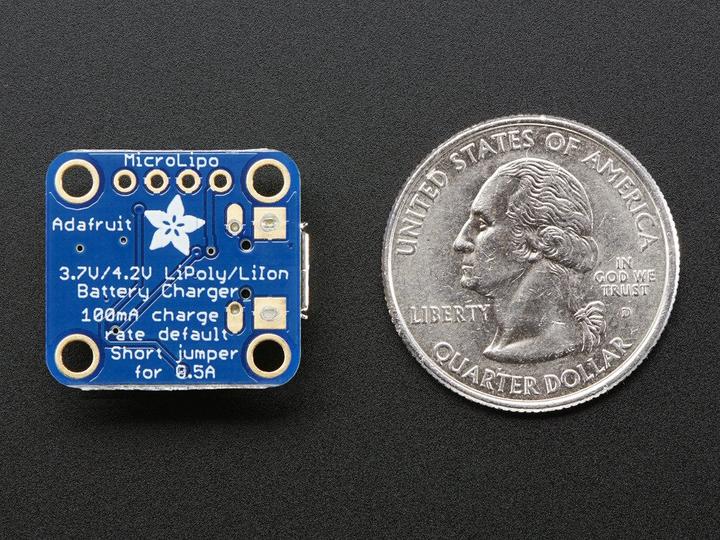 Immagine prodotto Adafruit Micro Lipo w/MicroUSB LiIon/LiPoly (Battery Case, Vari)