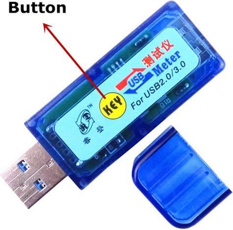 Produktbild OEM USB Voltmeter mit OLED-Display blau transparent (Voltmeter)