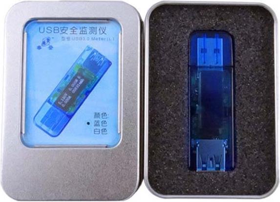 Produktbild OEM USB Voltmeter mit OLED-Display blau transparent (Voltmeter)