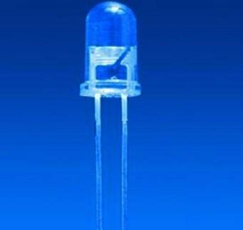 Actual product image OEM Super Bright LED Blue in Transparent Housing 5mm