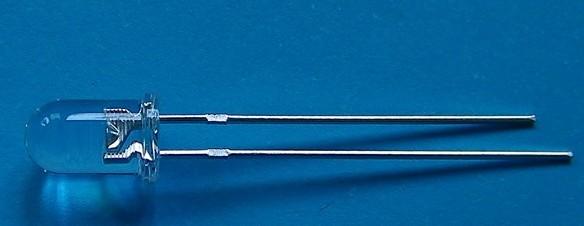 Actual product image OEM Super Bright LED Blue in Transparent Housing 5mm