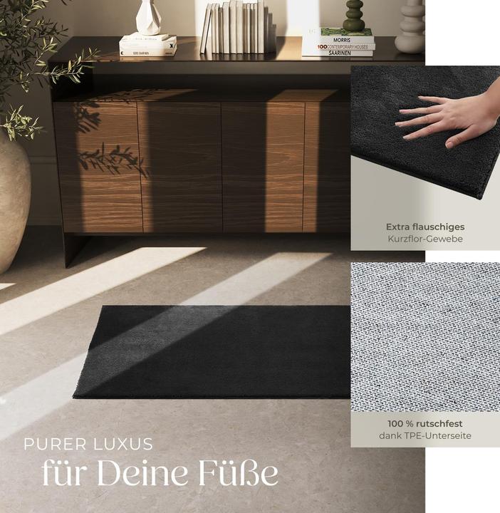 Produktbild tectake Kurzflorteppich Soft Zone (60 x 110 cm)