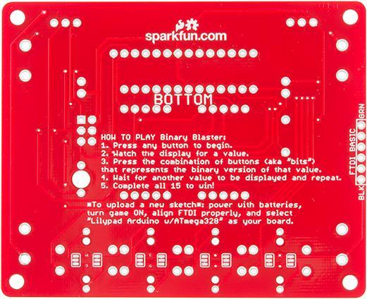 Actual product image SparkFun Binary Blaster Kit