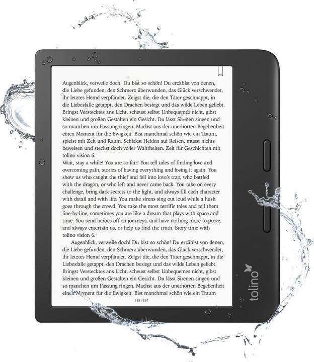 Actual product image tolino vision 6 (7", 16 GB, Black)