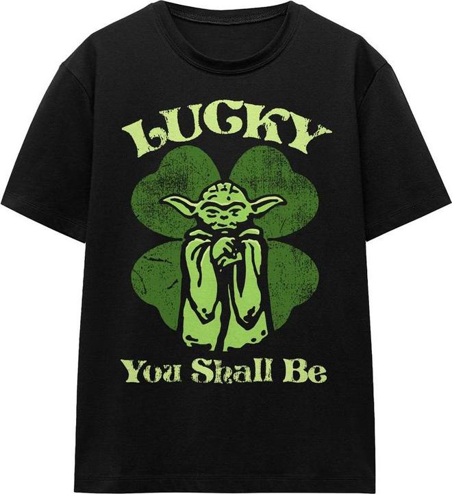 Immagine prodotto Star Wars Lucky Maglietta Giorno di San Patrizio Yoda Adulto Unisex (L)