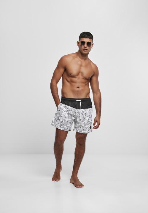 Immagine prodotto Urban Classics Pantaloncini da bagno con motivo a blocchi bassi (S)